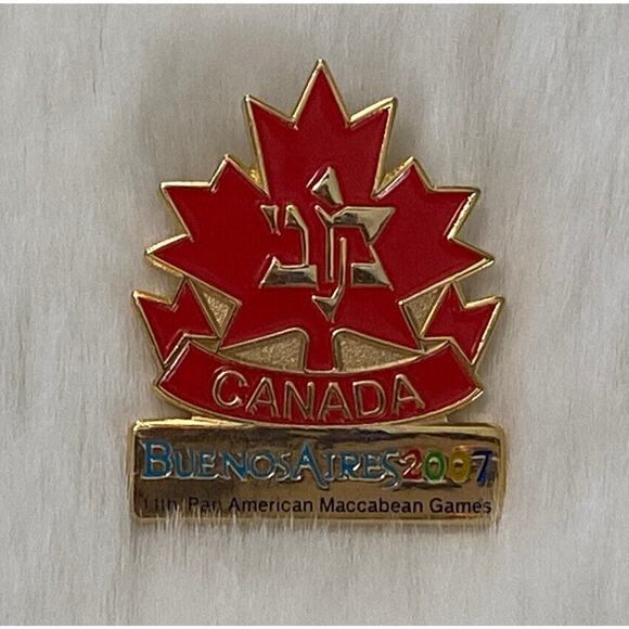VINTAGE Y2K Maccabi World Jewish Olympics Argentina Games Enamel Pins Lot Of 10 - Picture 5 of 10